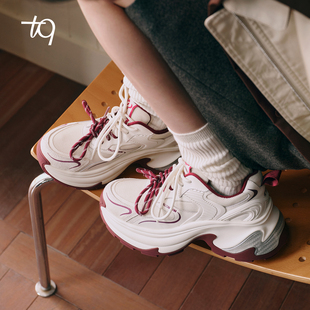 Talitaqoom老爹鞋2026春季新款增高厚底运动鞋TQ女鞋百搭休闲鞋