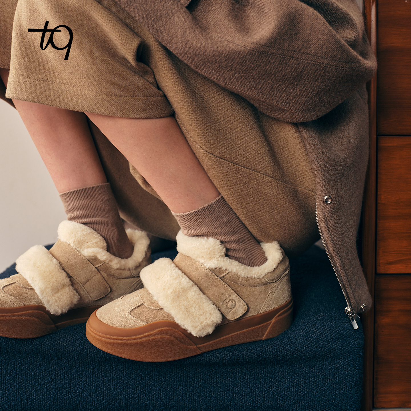 Talitaqoom2025冬季新款复古绒面加绒保暖厚底秋冬舒适毛毛休闲鞋