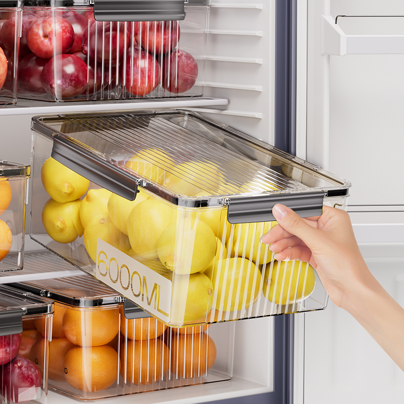 保鲜盒食品级冰箱收纳盒冷冻专用带盖密封盒水果便当食物整理盒子