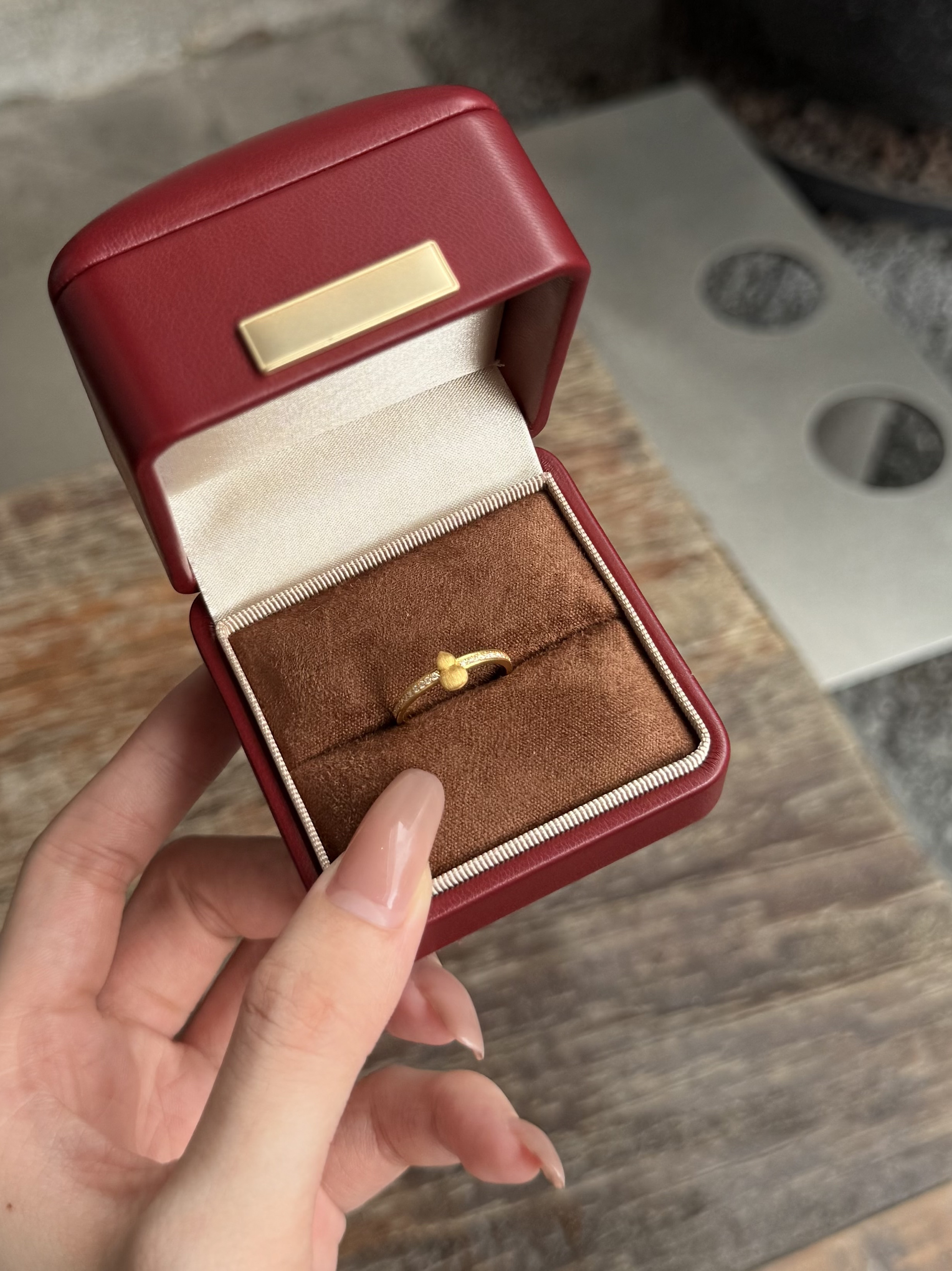 拉丝葫芦排戒黄金镶嵌999足金