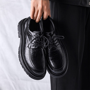新郎大号47结婚男鞋 男士 德比鞋 英伦风商务真皮休闲正装 软面皮鞋