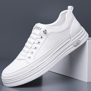 软底防滑潮流一脚蹬板鞋 跨境小白鞋 帅气百搭运动休闲鞋 新款 春季