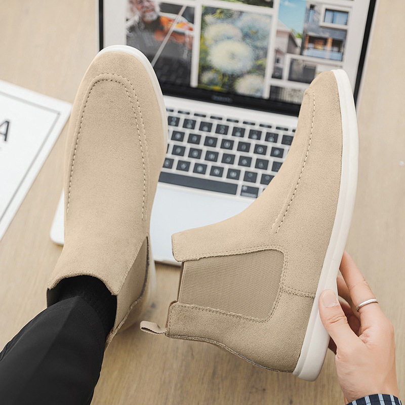 英伦百搭切尔西靴男士商务休闲高帮复古大码马丁靴跨境,流行男鞋,切尔西靴,淘宝优惠券,粉丝福利购,淘宝优惠卷