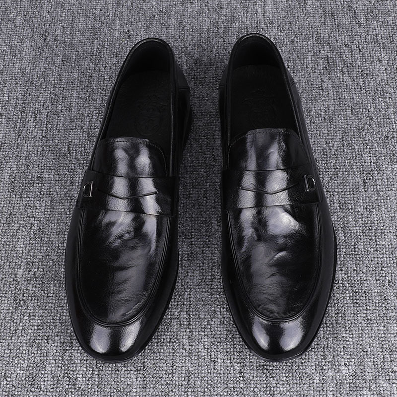 豆豆鞋男2025新款休闲百搭透气商务软底套脚手工流行爸爸皮鞋男,流行男鞋,乐福鞋（豆豆鞋）,淘宝优惠券,粉丝福利购,淘宝优惠卷