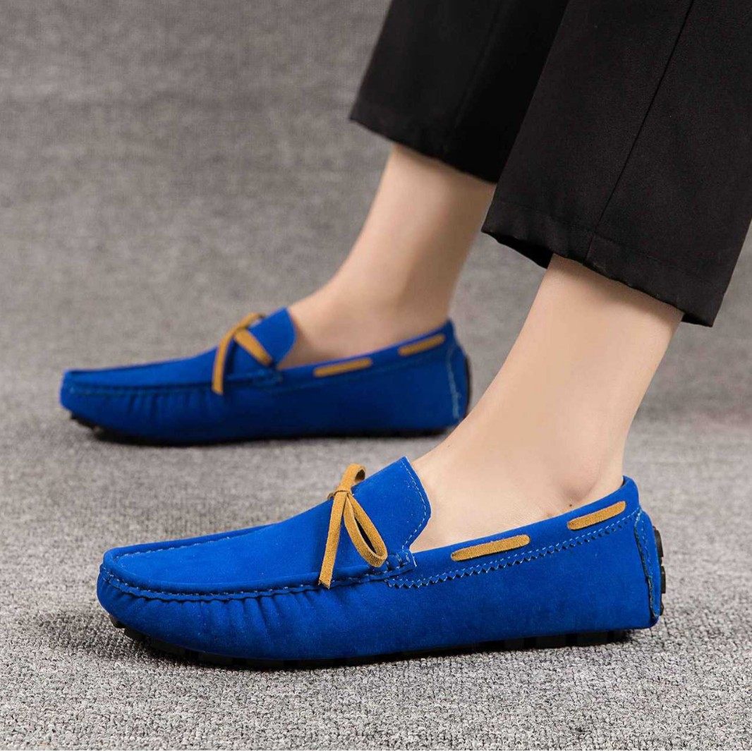 跨境男士反绒皮流苏商务豆豆鞋轻便一脚蹬乐福鞋简约时尚大码男鞋,流行男鞋,正装皮鞋,淘宝优惠券,粉丝福利购,淘宝优惠卷