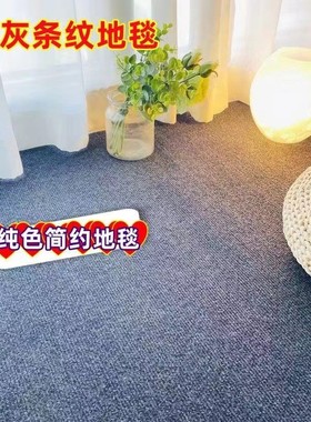 地毯灰色卧室满铺全铺耐脏大面积地毯家用商用办公室满铺地毯