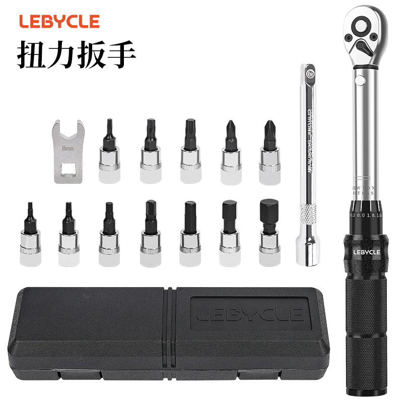 山地公路自行车扭力扳手预置式棘轮力矩2-24NMS2内六角工具套装