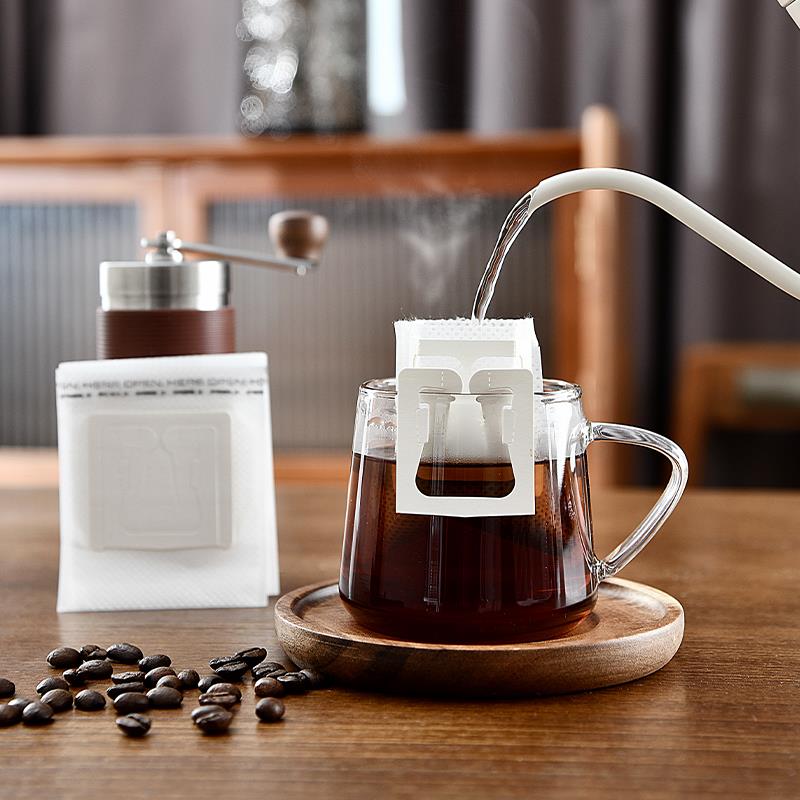 日本挂耳咖啡滤纸过滤袋手冲滴漏咖啡渣过滤器咖啡粉泡茶叶过滤网