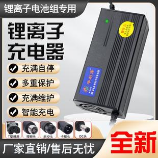 华利泽正品原装电动车锂电池充电器48V54.6V4A锂离子大功率快速充