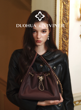 【张含韵同款】DVhobo头层Togo牛皮通勤包单肩包DUOHUA&VIVINER
