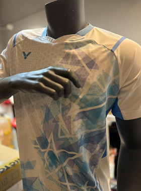 威克多VICTOR胜利羽毛球服正品大赛服球星同款T40001A丹麦国家队