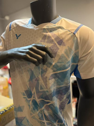 威克多VICTOR胜利羽毛球服正品大赛服球星同款T40001A丹麦国家队
