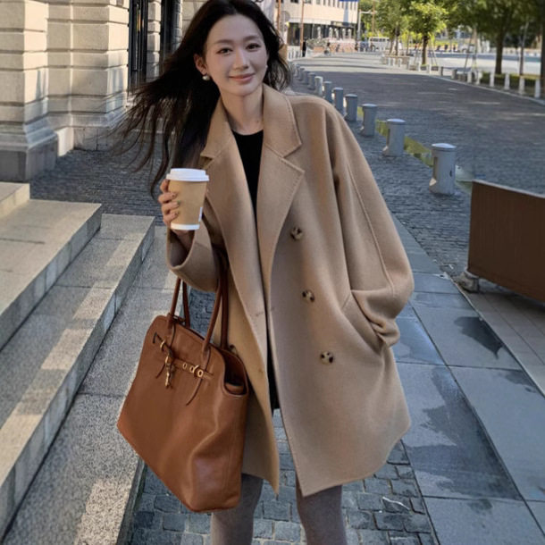 经典短款801双面呢外套