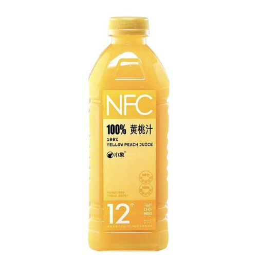 美团小象100%NFC黄桃汁1L