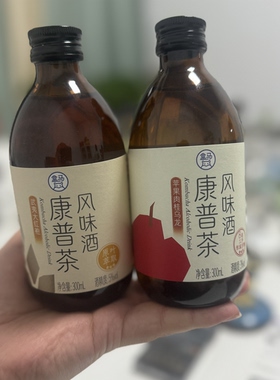 盒马苹果肉桂乌龙武夷大红袍康普茶风味酒300ml真是茶叶萃取包邮