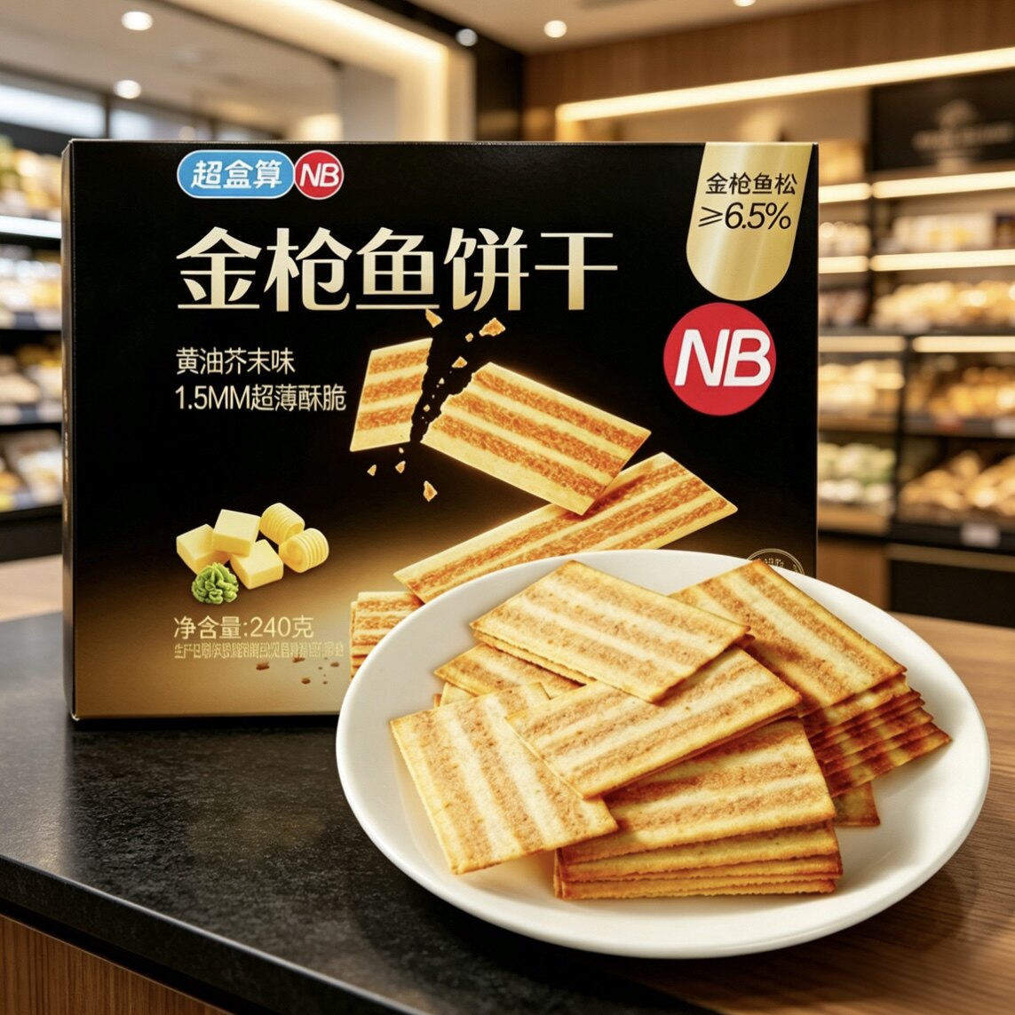 盒马超盒算NB金枪鱼饼干图片