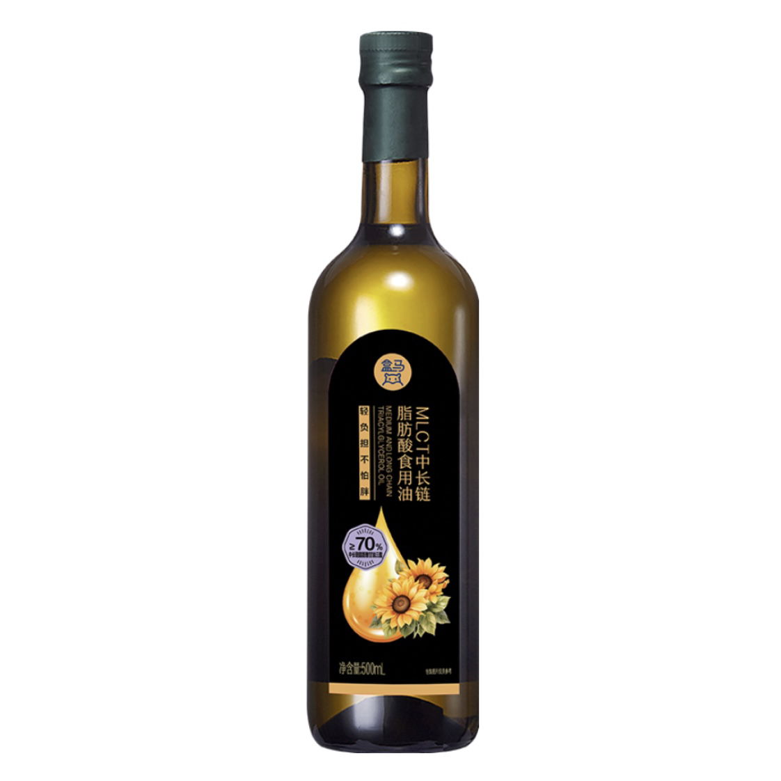 盒马MLCT中长链脂肪酸食用油500ml新食品原料健身职场银发成长