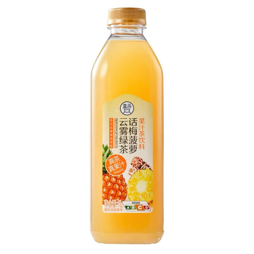 盒马话梅菠萝云雾绿茶1L
