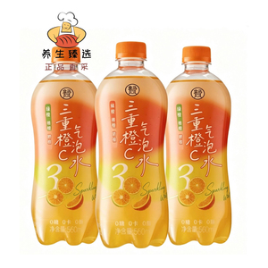 盒马三重橙C气泡水560ml
