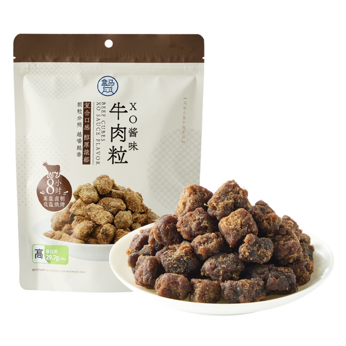 盒马XO酱味牛肉粒108g独立袋装牛肉干休闲零食小吃三扒一霖厚切