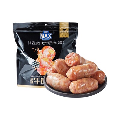 盒马MAX原味牛筋肉肠口口爆汁