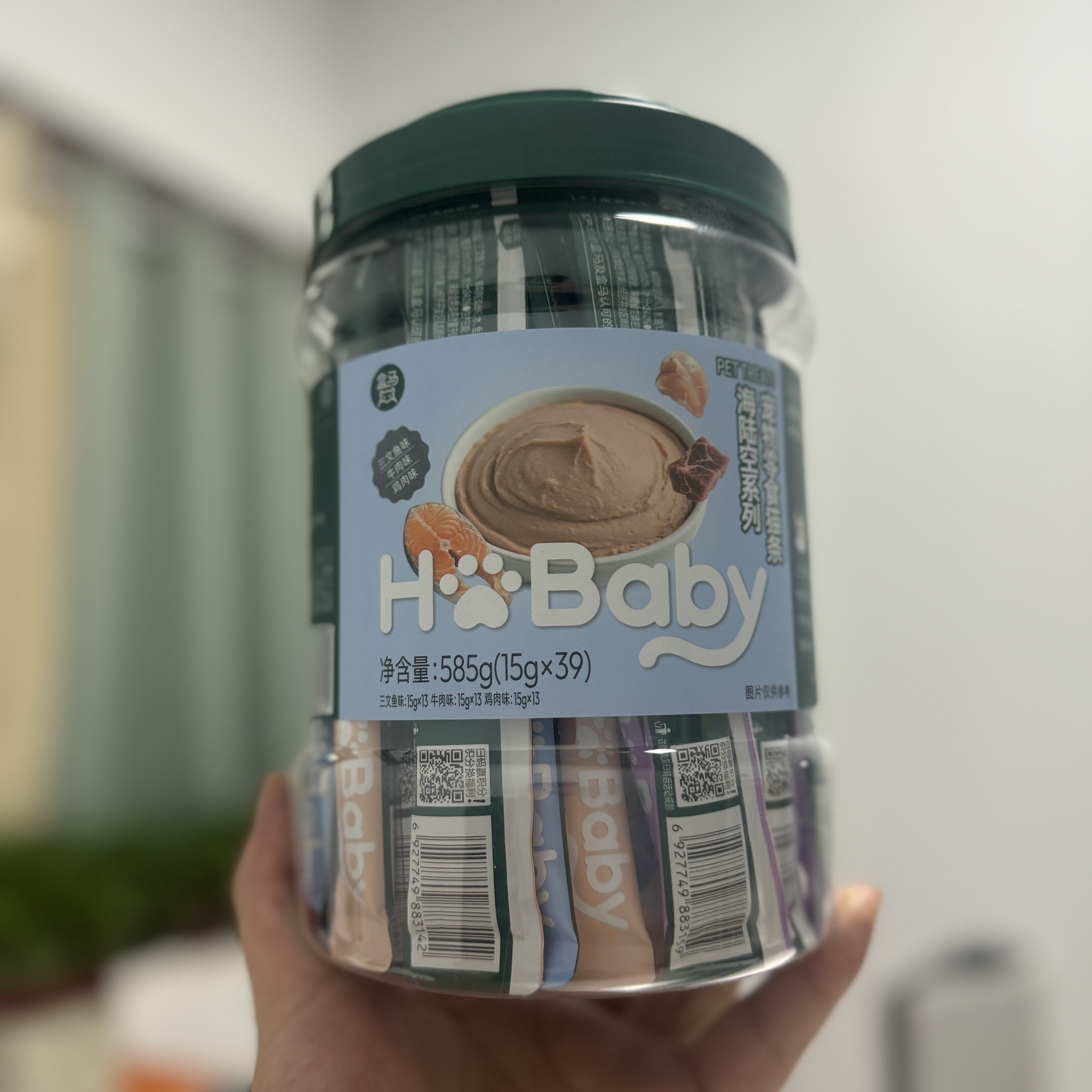 盒马宠物猫条海陆空系列15g*39