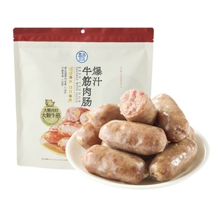 盒马原味牛筋肉肠560g大包口口爆汁弹脆肥瘦相间真空锁鲜开袋即食
