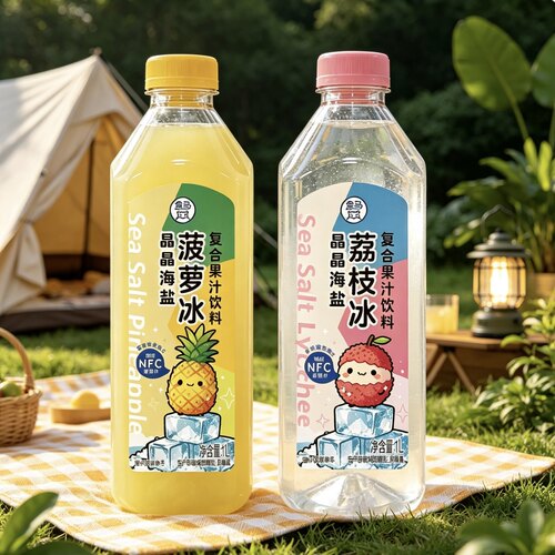 盒马晶晶海盐荔枝冰菠萝冰
