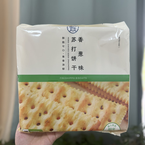 盒马香葱味苏打饼干680g