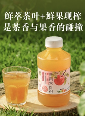 盒马HPP苹果大红袍果汁茶饮料500ml武夷山配料干净清爽火锅佐餐