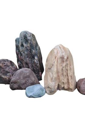 仿真石头造景摆件室外大型空心玻璃钢防水罩园林井盖装饰假山石