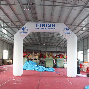 充气展览帐篷传媒广告宣传帐篷喷绘写真五边形充气拱门定制