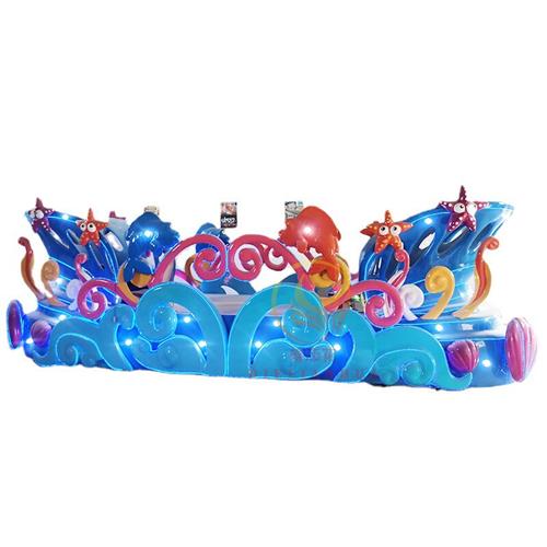 现货彩车景区开业美陈海洋主题海底总动员巡游花车厂家