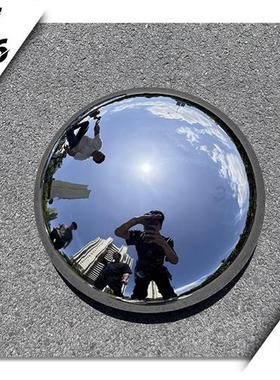 圆形不锈钢镜面水滴鹅卵石雕塑墙面水池景观软装饰售楼处落地摆件