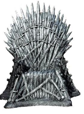 定制玻璃钢铁王座雕塑冰与火之歌电影主题游戏酒店椅子户外落地摆