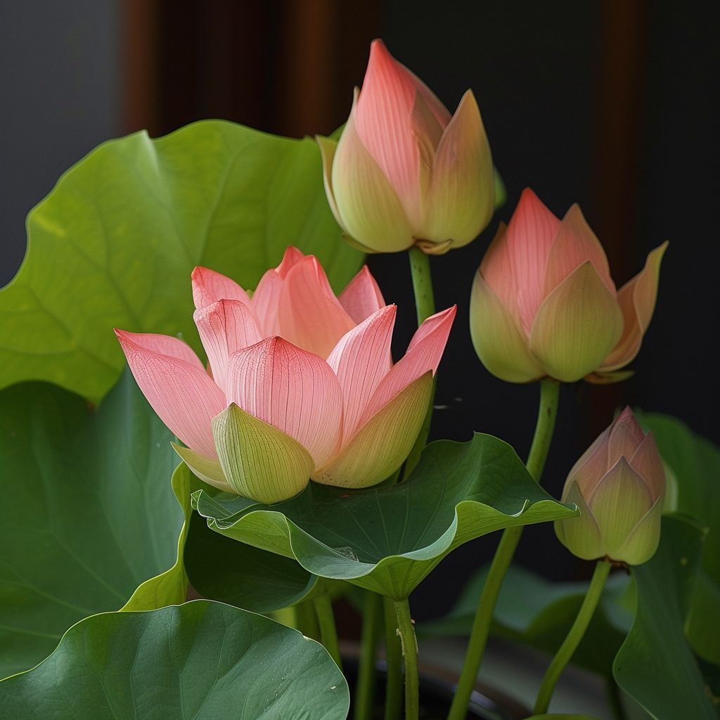 七彩碗莲水培植物荷花盆栽已开口泗季开花阳台庭院睡莲四季绿植