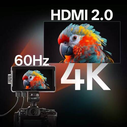 唯卓仕DC-550Pro II触屏监视器单反微单摄像机5.5英寸触屏高清4K HDMI导演外接相机显示屏高亮摄影