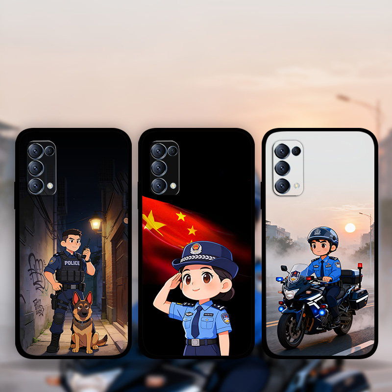 适用OPPOFindX9Pro警察风手机壳