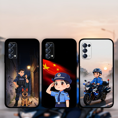 适用OPPOFindX9Pro警察风手机壳