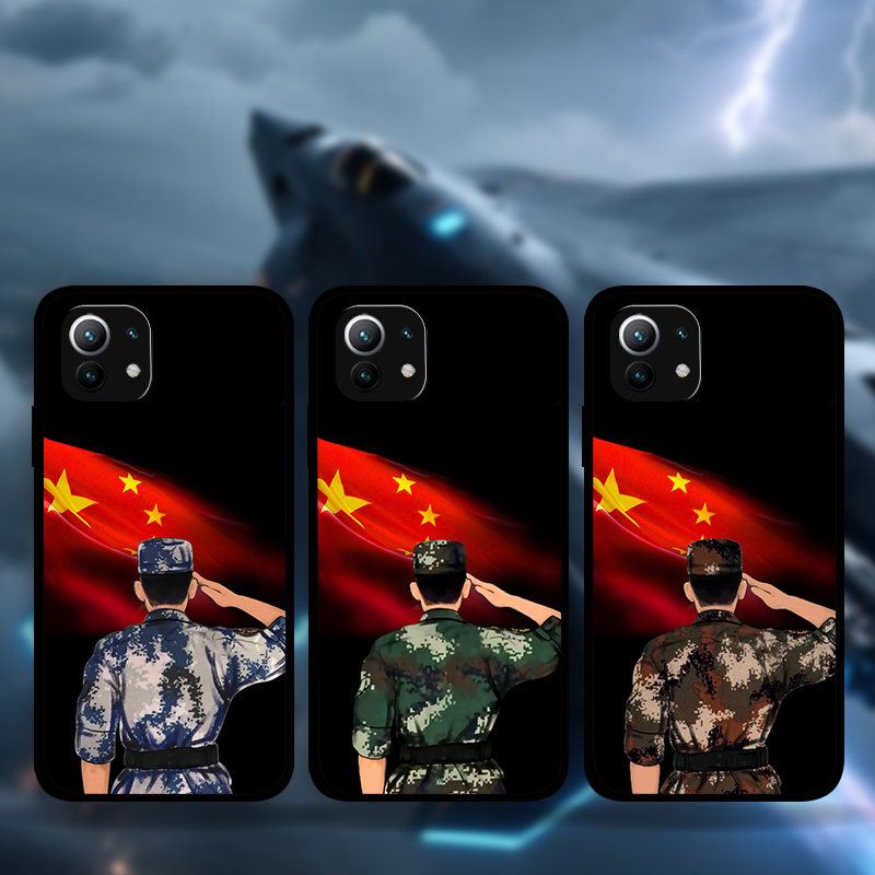 适用小米15Pro爱国军迷手机壳