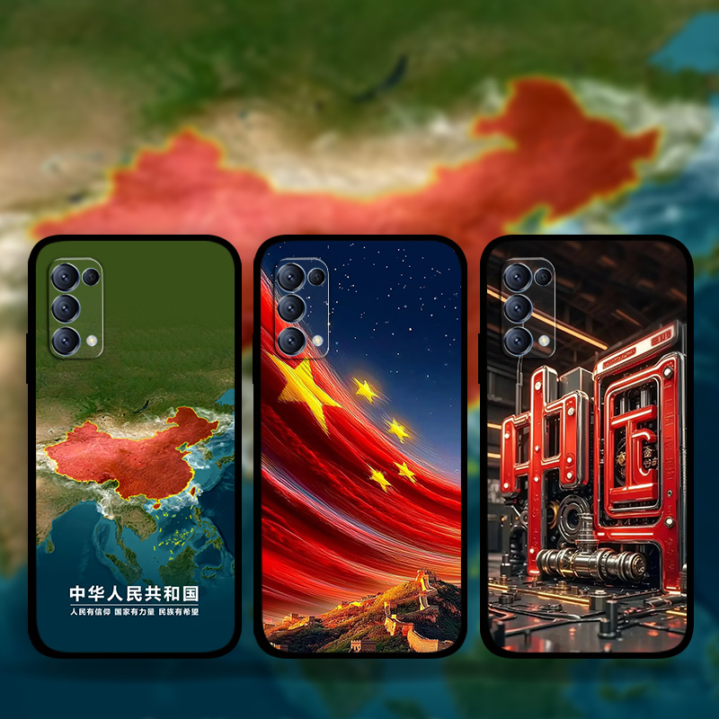 适用OPPOFindX8Pro爱国风手机壳