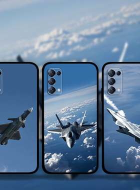 适用OPPOReno14Pro13p12p11p10隐形战机飞机手机壳军旅风FindX8Pro军迷歼20k12k11照片定制RealmeGT5真我13