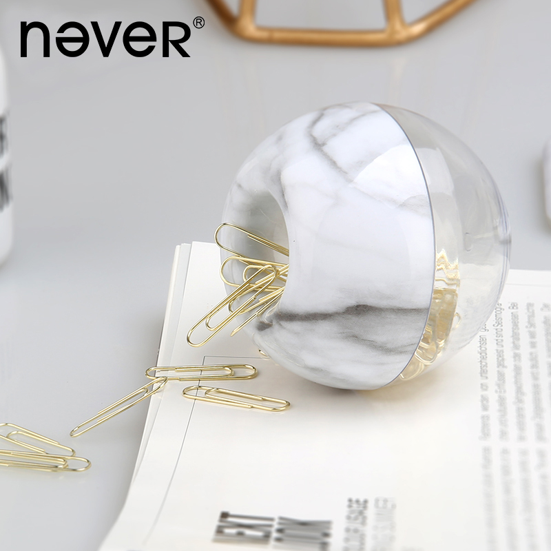 never大理石系列苹果锁针回形针