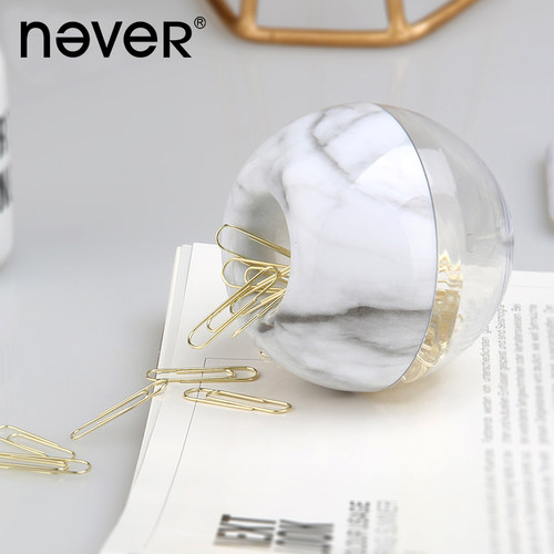 never大理石系列苹果锁针回形针