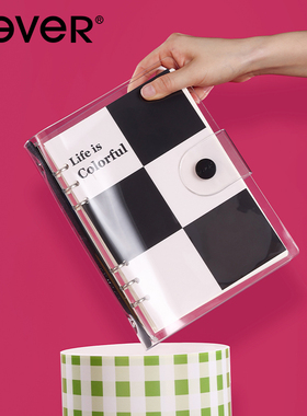 never乐活本2.0透明本不硌手ins活页本本子学生笔记 活页夹可拆新款高颜值高级感自律diy笔记本克莱因蓝