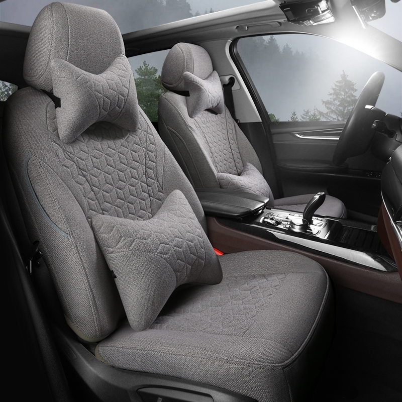 奥迪A6L专用亚麻座套A4LQ2LQ5/Q3新全包围座椅套Q5L/A3A1汽车坐垫