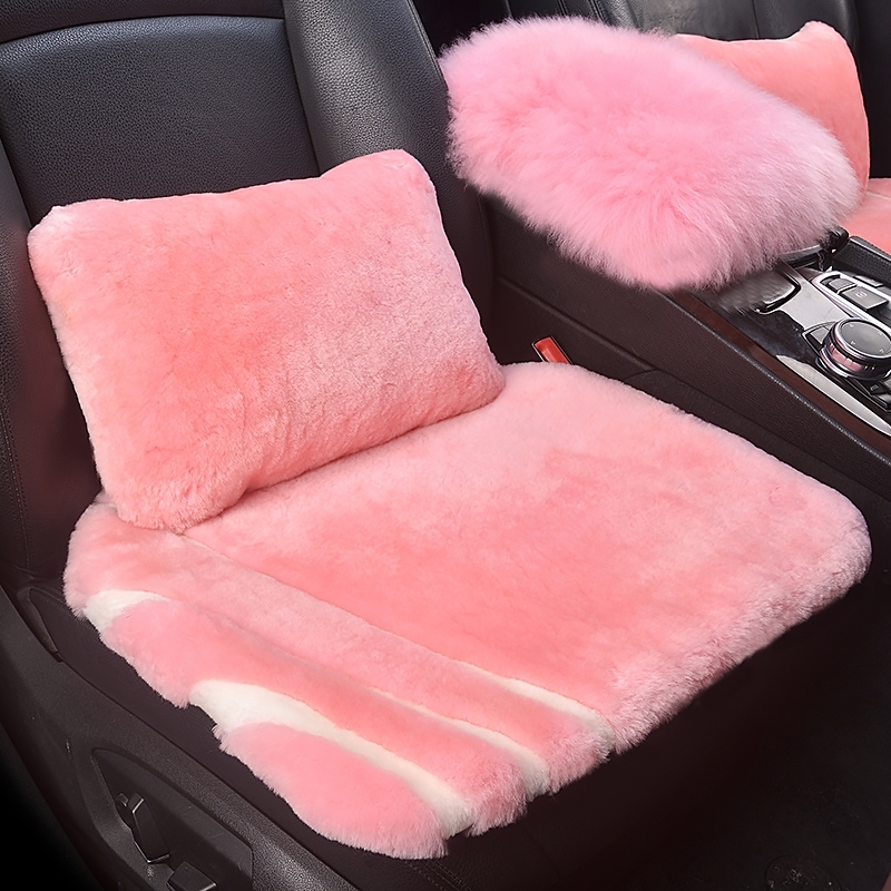 汽车座套冬季改装夏季大众速腾逍客朗逸凌度三件套羊毛坐垫长毛绒