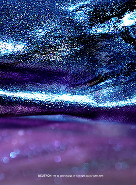 【变色墨水】Neutron90°中子星闪粉彩色墨水转色星空手账练字学生手工渐变色蘸水笔非碳素彩墨18ml