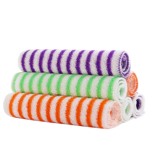 洗碗布竹纤维不易沾油加厚厨房百洁布家用家务清洁巾吸水去油抹布