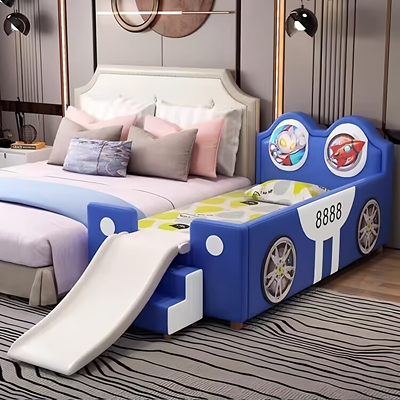儿童拼接床加宽拼接大床滑梯护栏